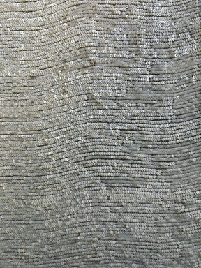 Ivory Sequinned Fabric - Chenca