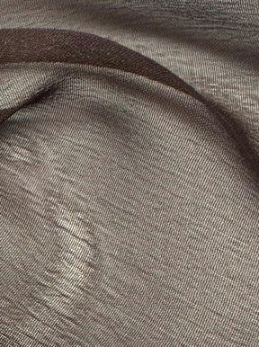 Chocolate Polyester Chiffon - Galit