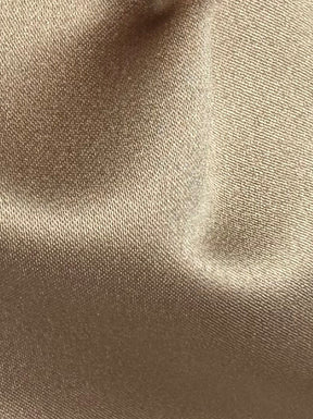 Coffee Polyester Satin - Canada