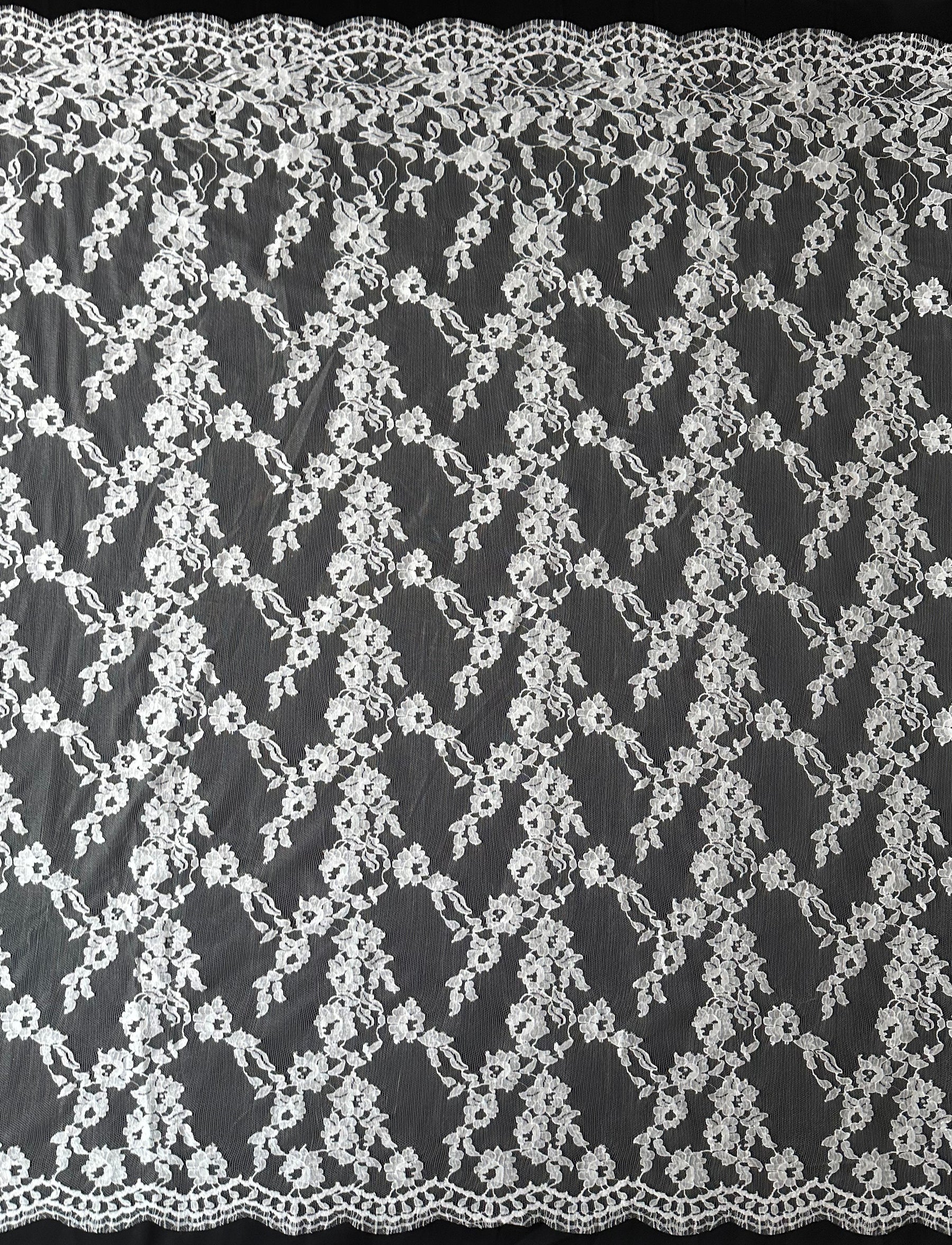 Ivory Chantilly Lace - Crew