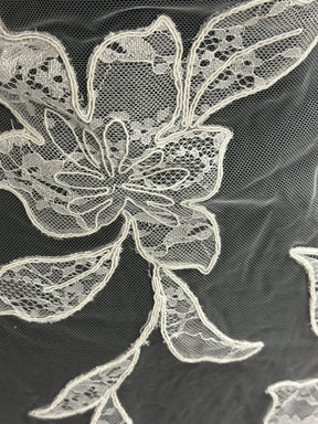 Ivory Corded Contemporary Lace - Sawyer