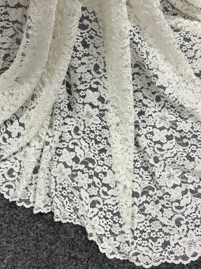 Ivory Beaded and Corded Lace - Austria