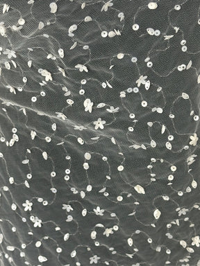 Ivory Sequin Lace - Caris