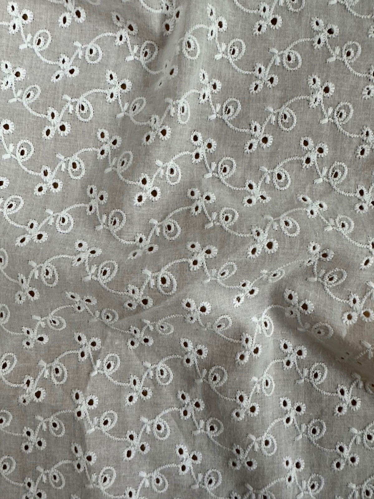 Ivory Broderie Anglaise - Cork