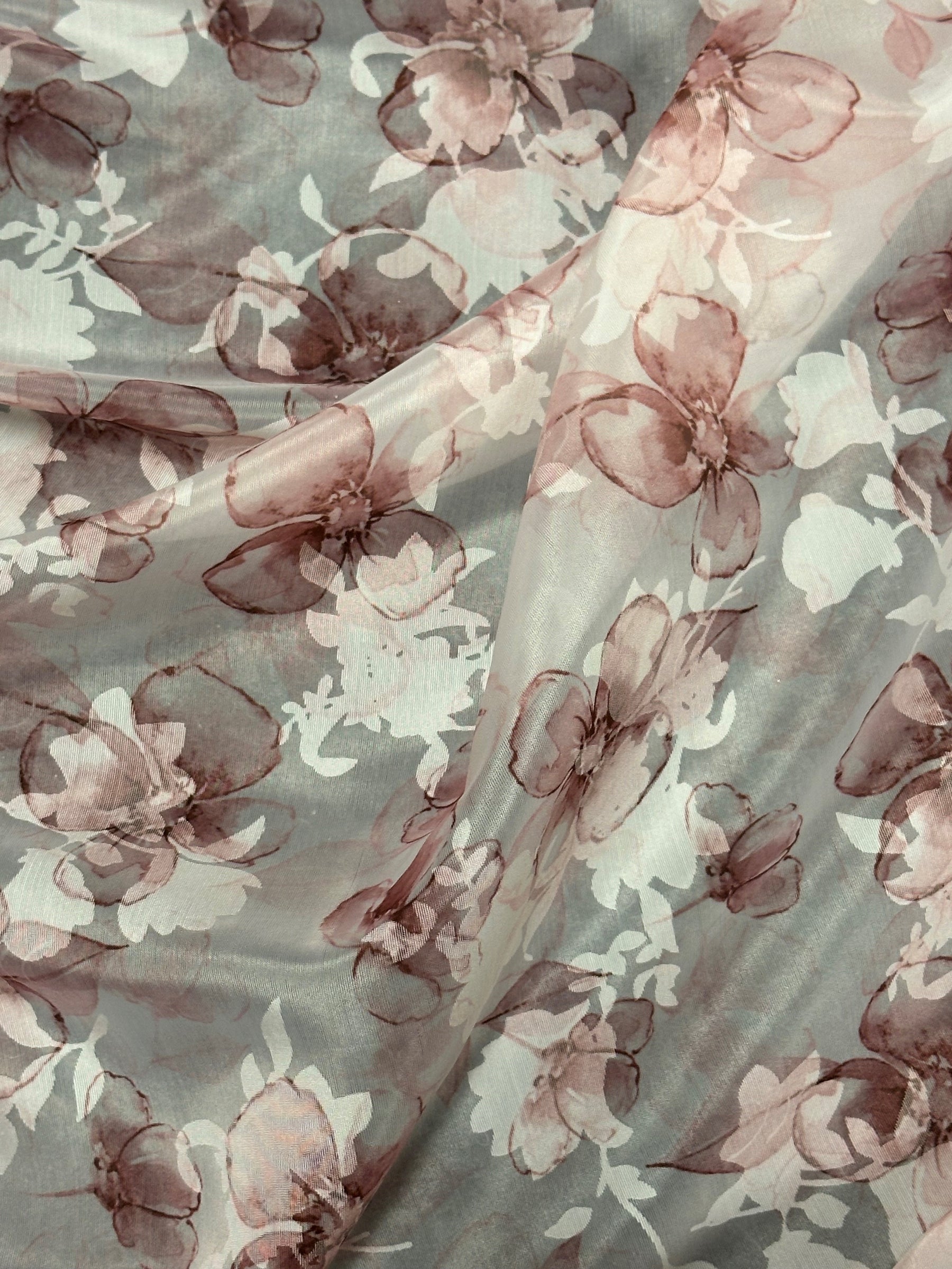 Pink Printed Organza -  Seville (CF)