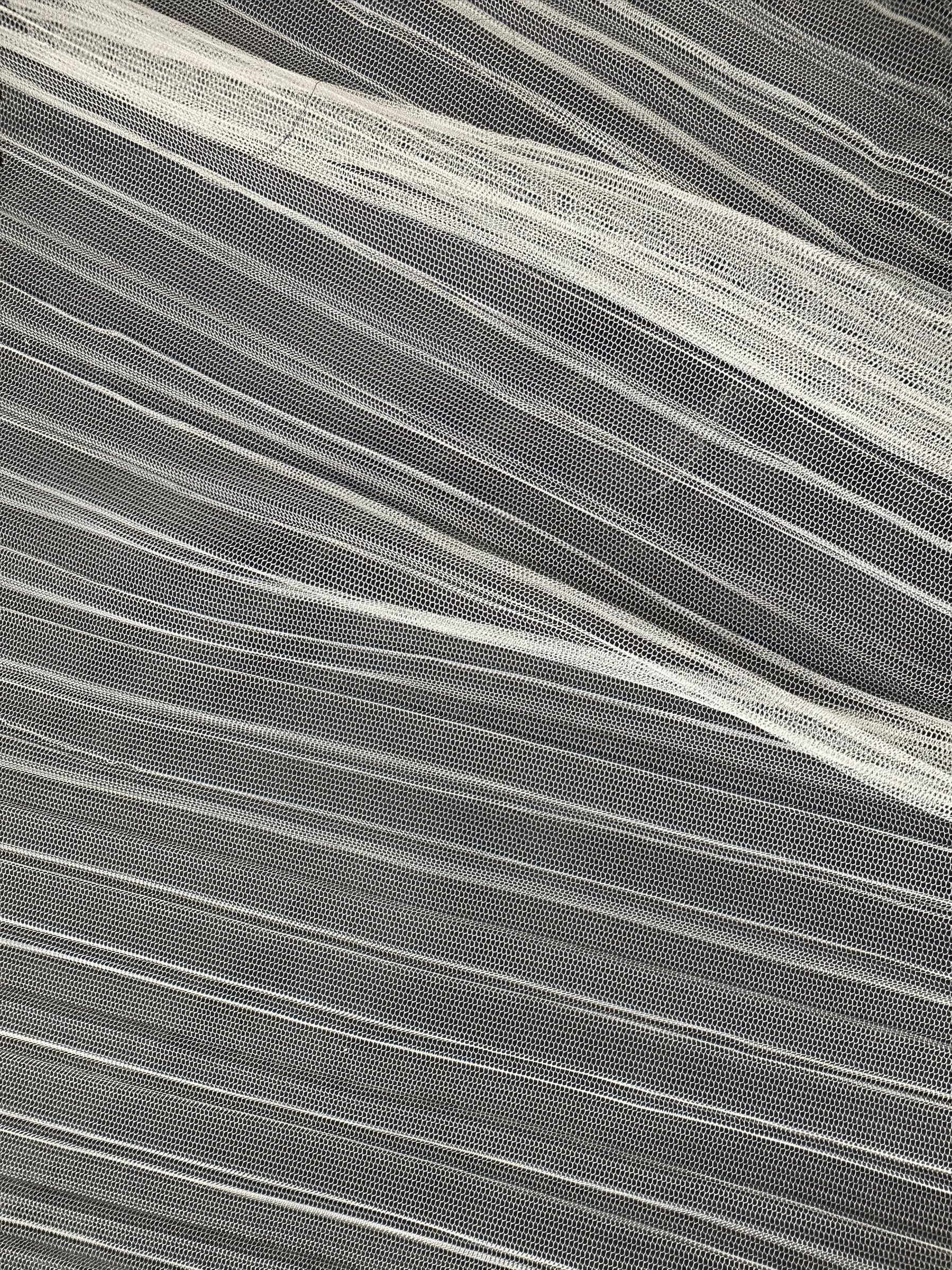 White Pleated Polyamide Tulle - Dolce Vita (CF)
