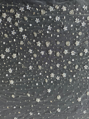 Ivory Hand Beaded Lace - Quinta