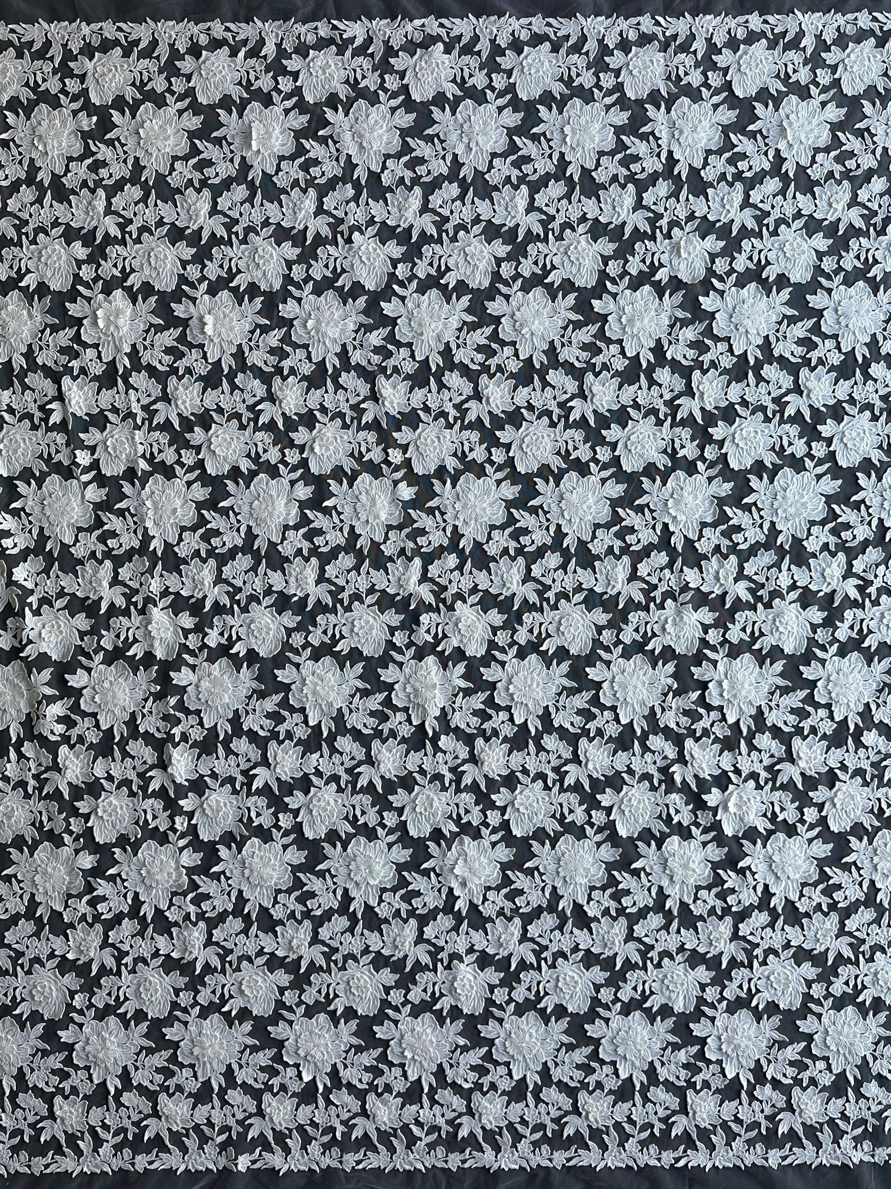 Ivory Embroidered Lace - Fonda