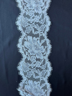 Ivory Corded Chantilly Lace Trim - Grusso