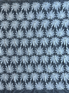 Ivory Sequin Embroidery Lace - Advance