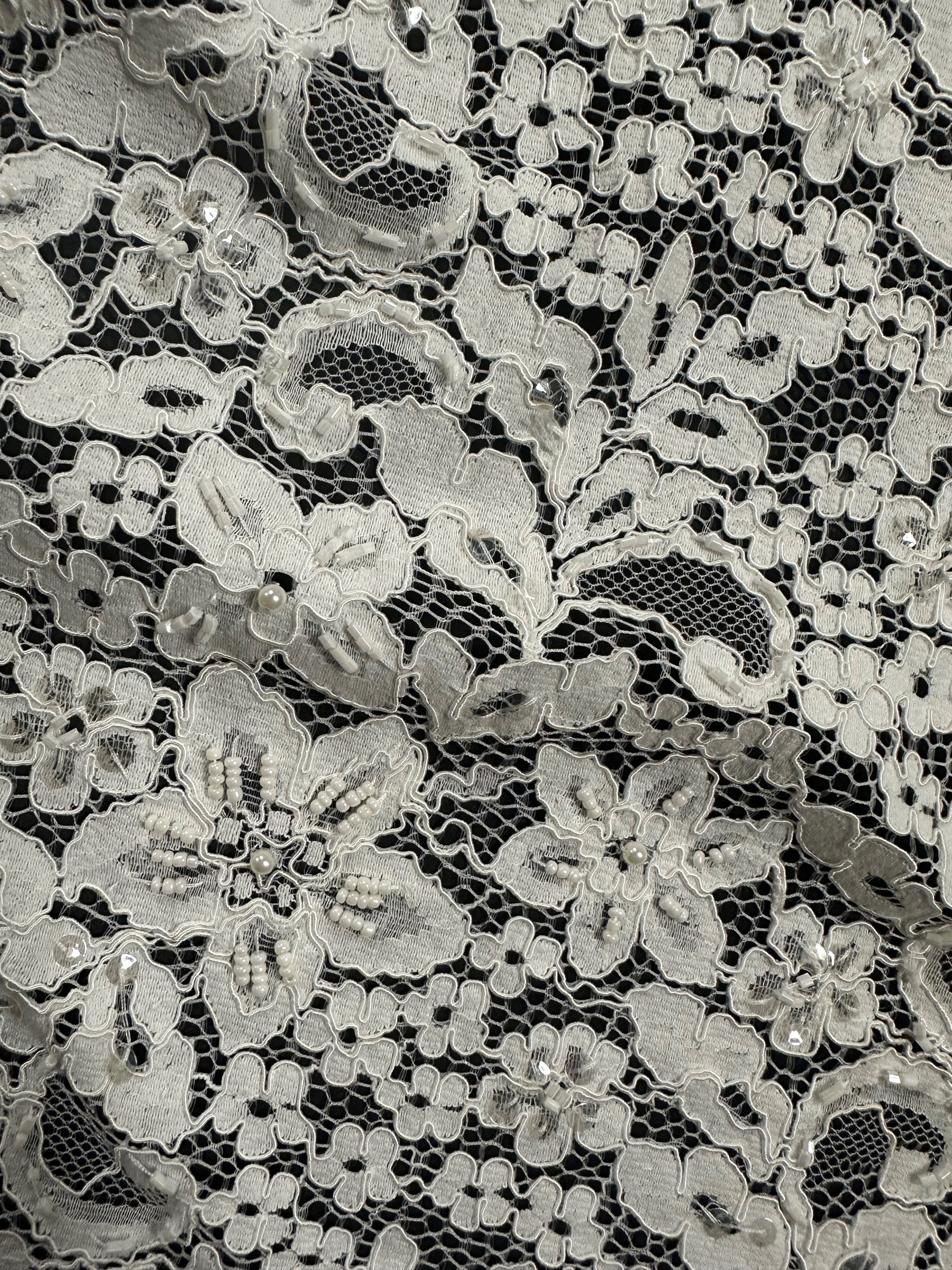 Ivory Beaded and Corded Lace - Annabel (CF)