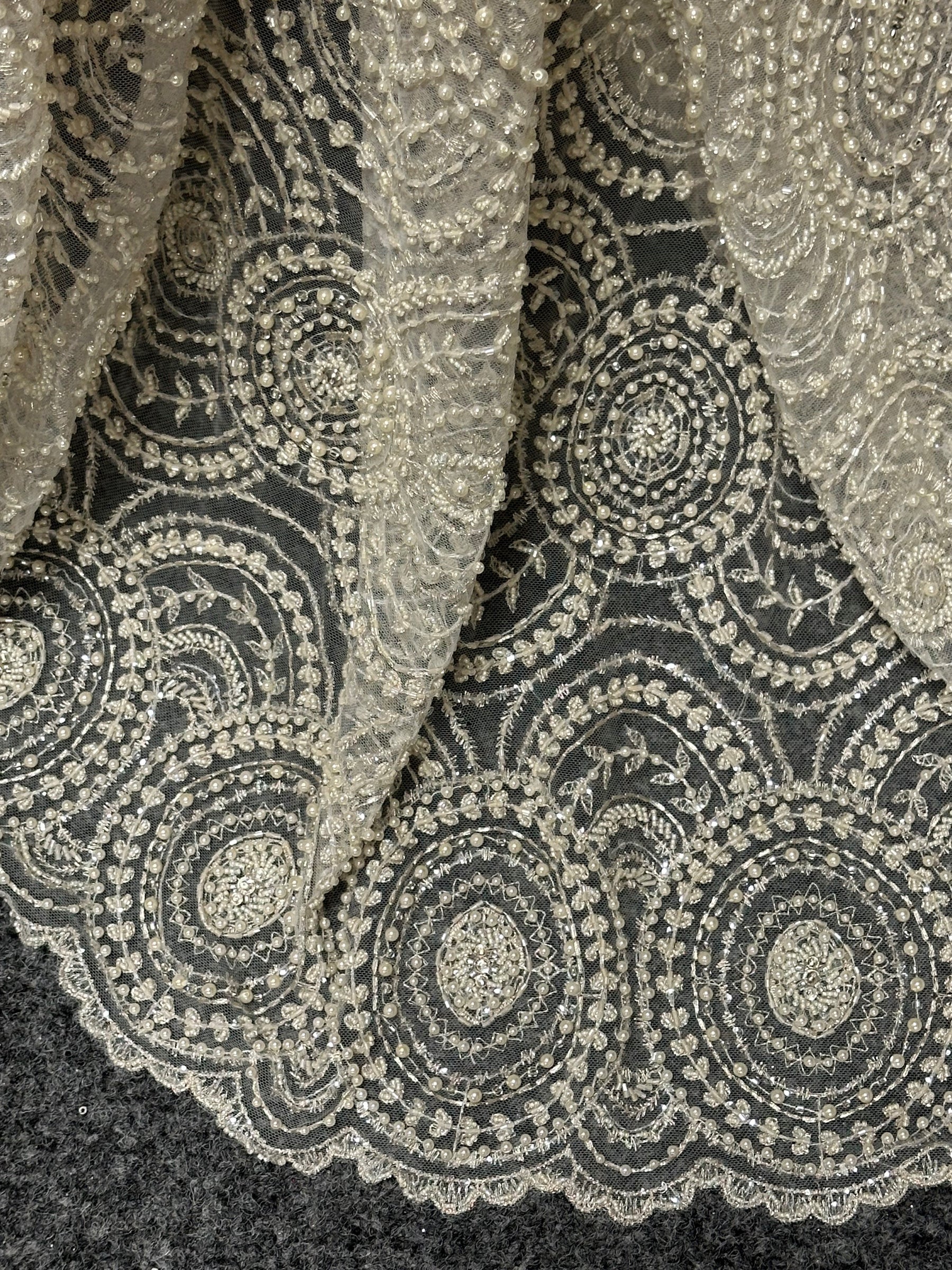 Ivory 1920s Beaded Lace - Catchy