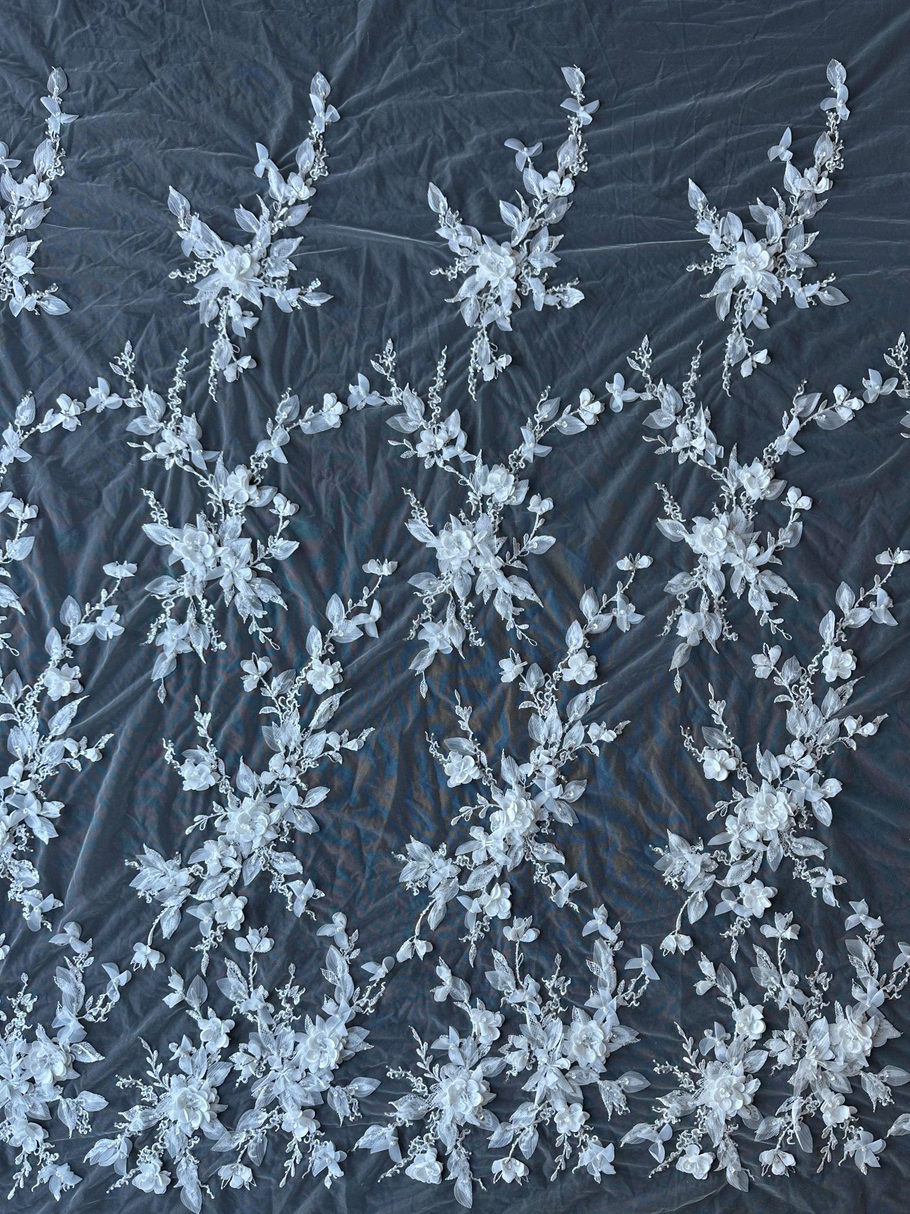 Ivory 3D Flower Lace - Oktober