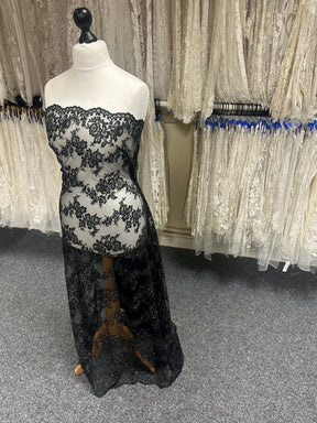 Black Raschel Lace - Jayne
