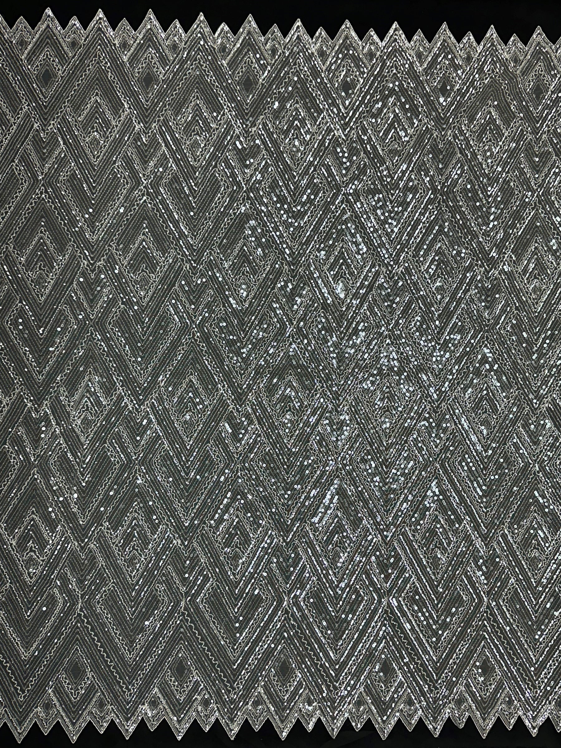 Ivory Sequined Tulle - Angola