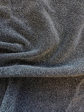 Black Glitter Knit with Silver Glitter - Glitz (CF)