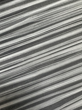 White Pleated Polyester Organza - Flirtation