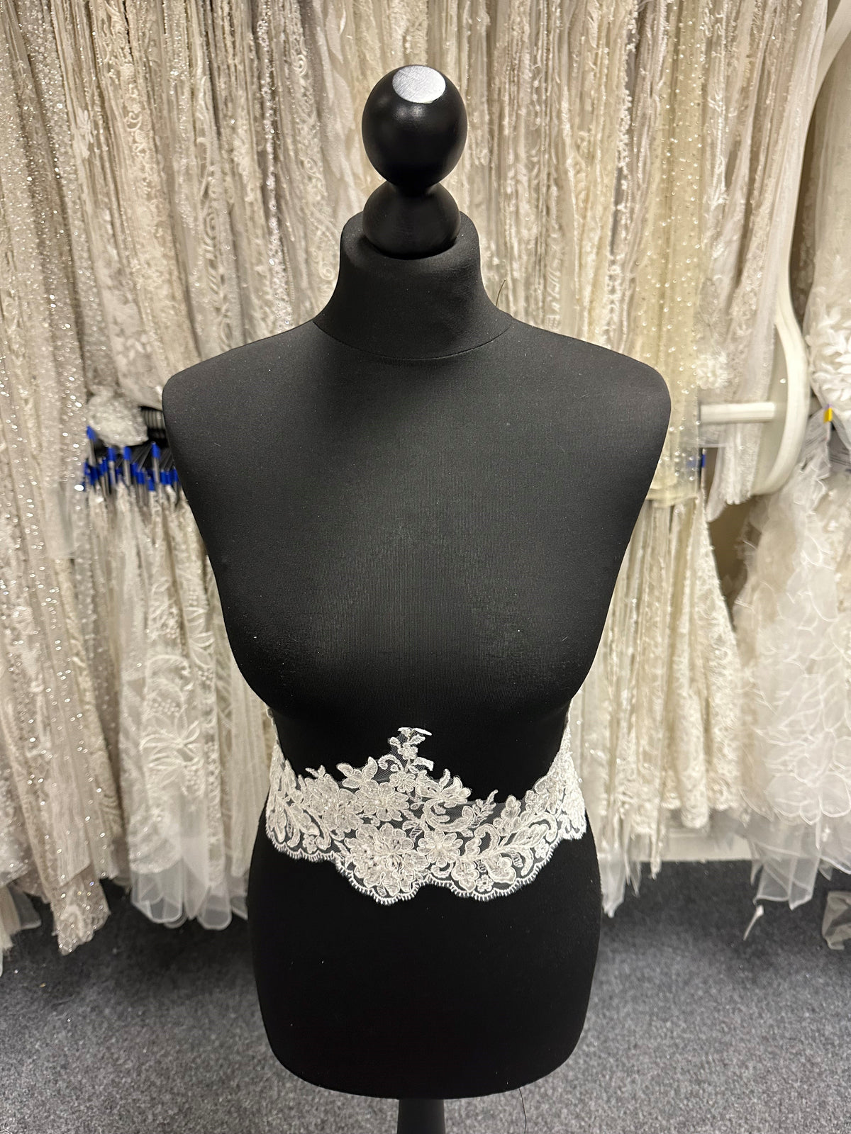 Ivory Beaded Lace Trim - EF2004