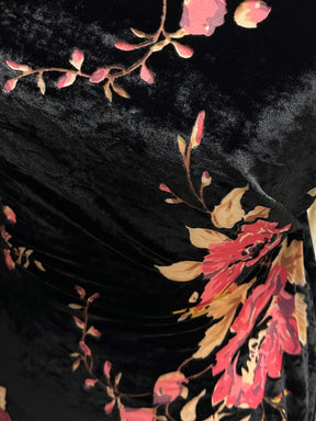 Pink on Black Velvet Burnout - Sacrosanct