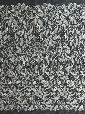 Ivory Sequin Embellished Embroidered Lace - EB3026