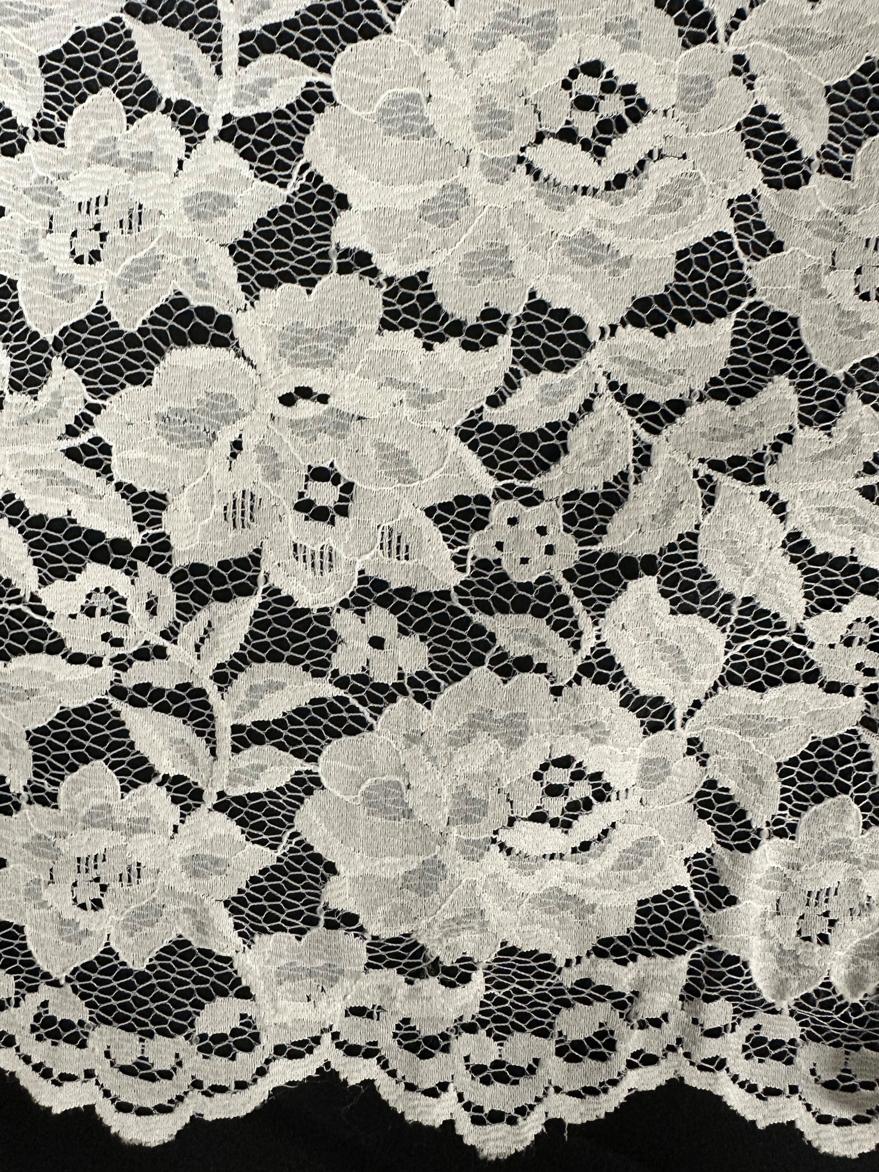 Ivory Raschel Lace - Jenica