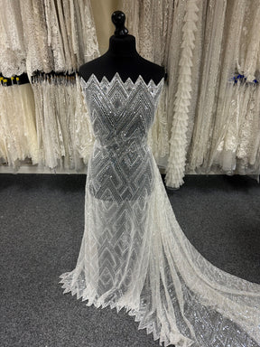 Ivory Sequined Tulle - Angola