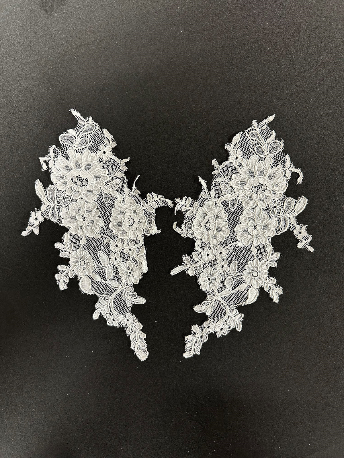 White Corded Lace Appliques - Eloise