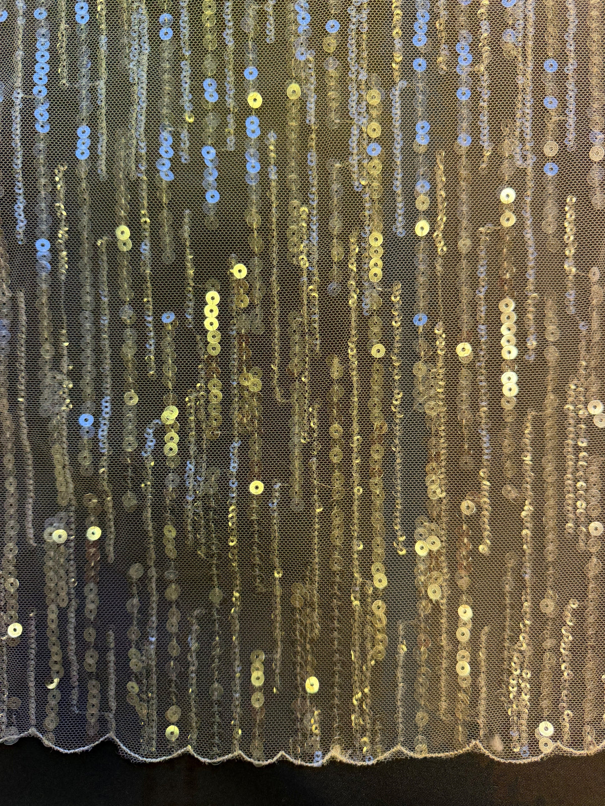 Ivory Sequin Lace - EB3016