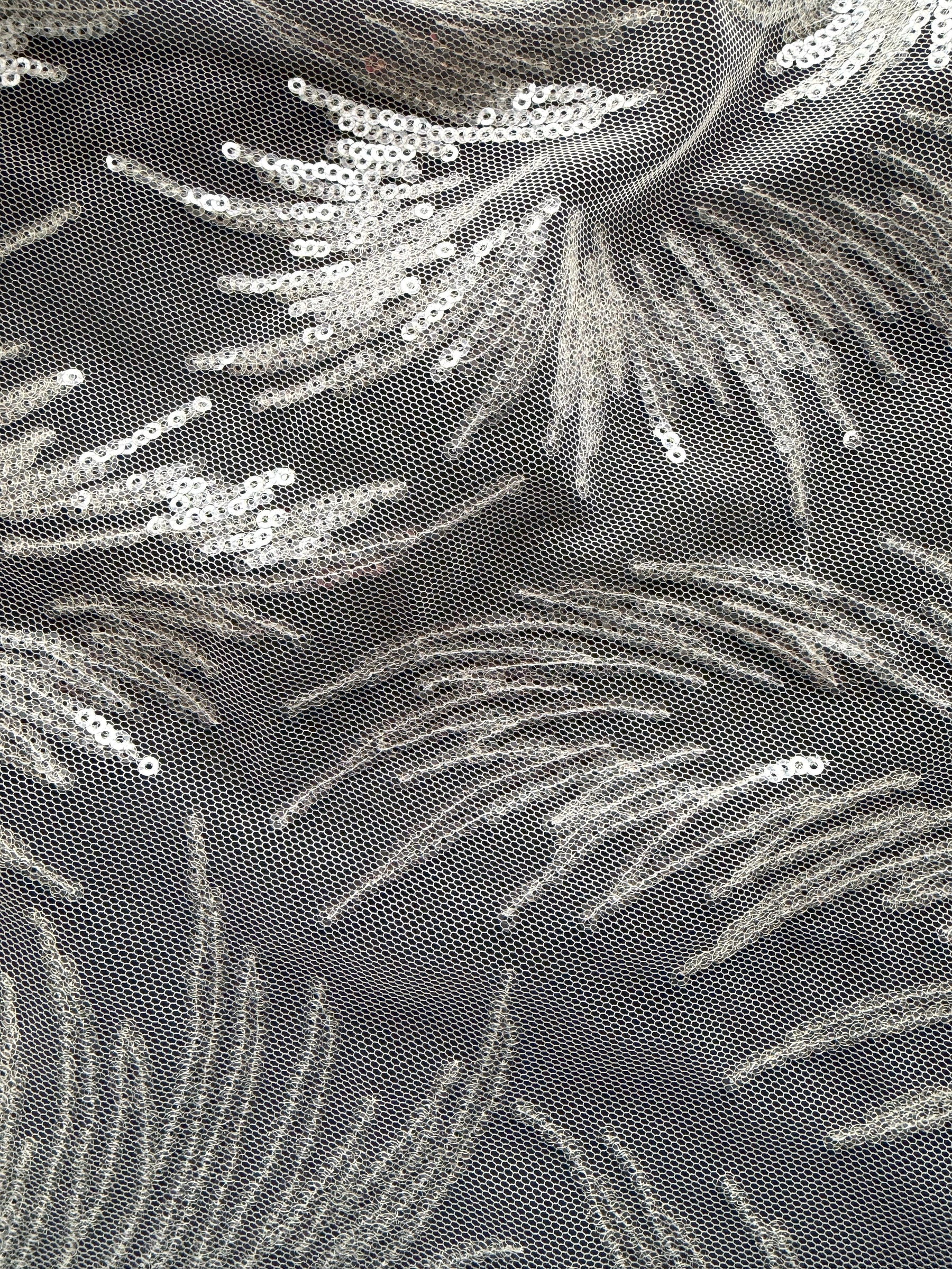 Ivory Sequin Lace - EB3031