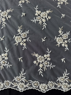 Ivory Beaded Lace - Ream