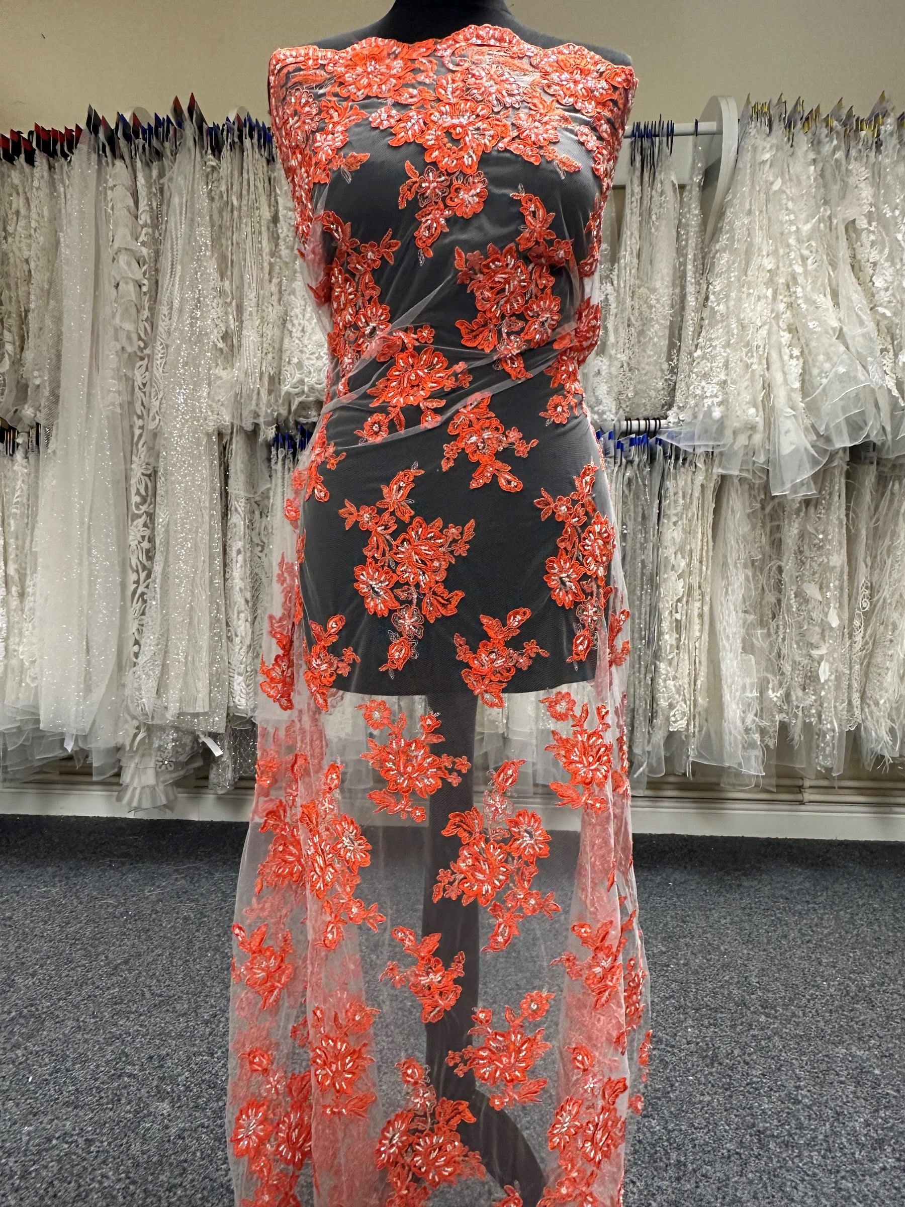 warehouse orange lace dress Buy Warehouse Lace Strappy Drop Waist Ruffle Midi Dress In Orange