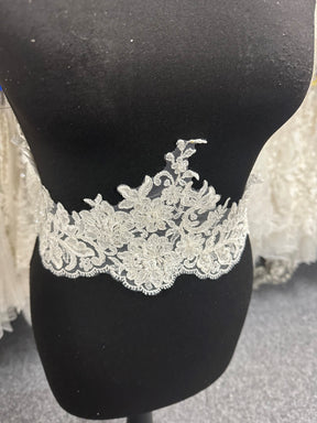 Ivory Beaded Lace Trim - EF2004