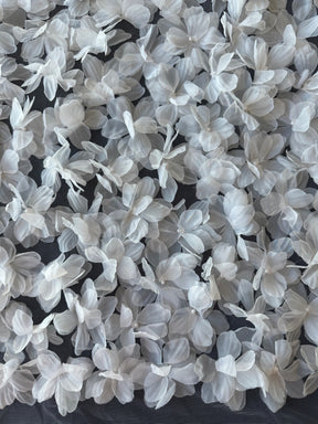 Ivory 3D Flower Lace - Sheeba