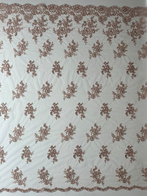 Nude Unbeaded Corded Lace - Nightfall