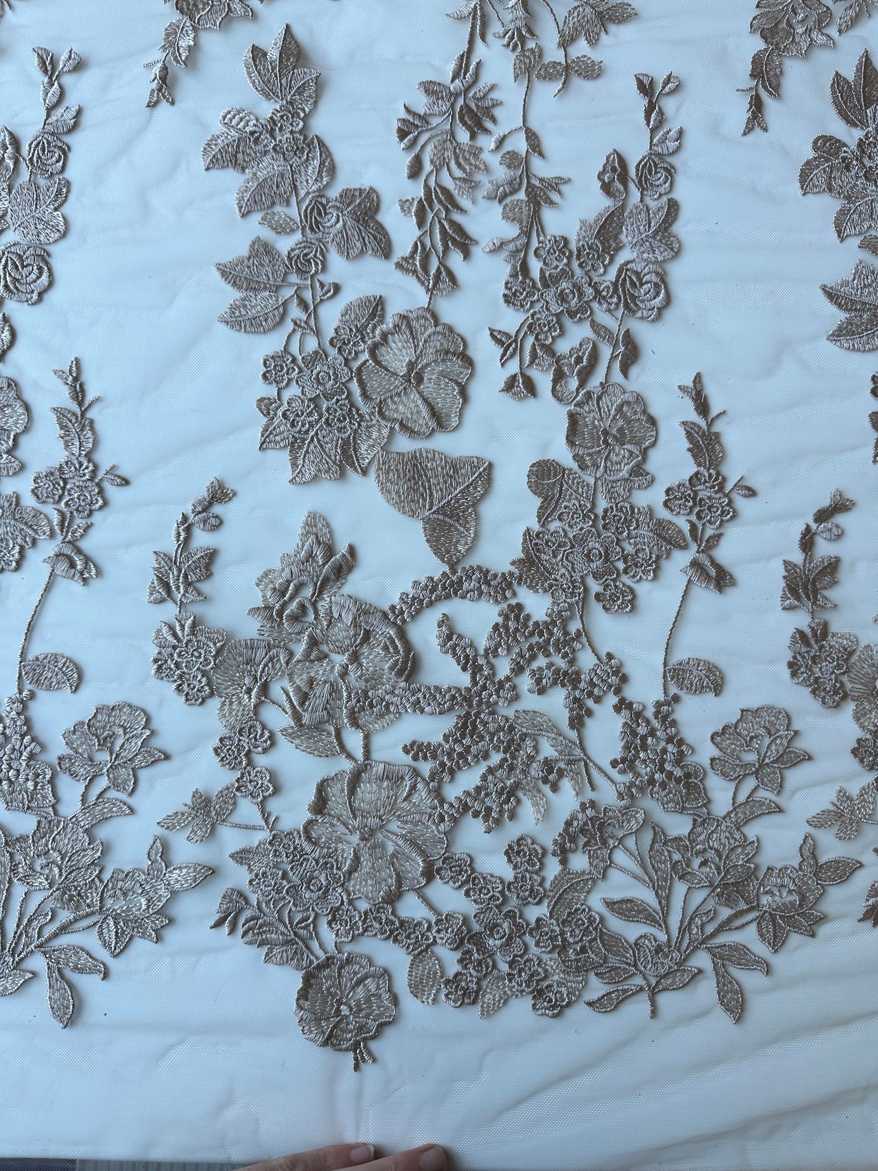 Caramel Embroidery Lace - Garbo