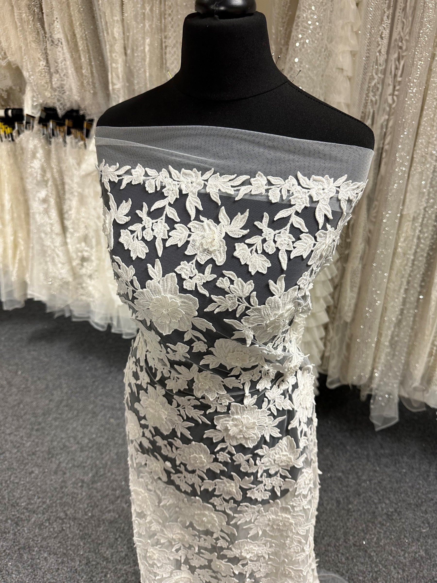 Ivory Embroidered Lace - Fiona (CF)