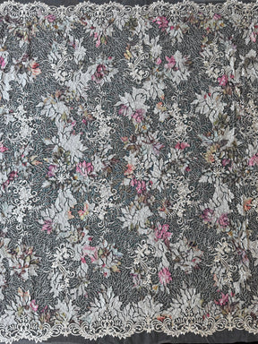 Ivory Printed Sequin Tulle – EB3010