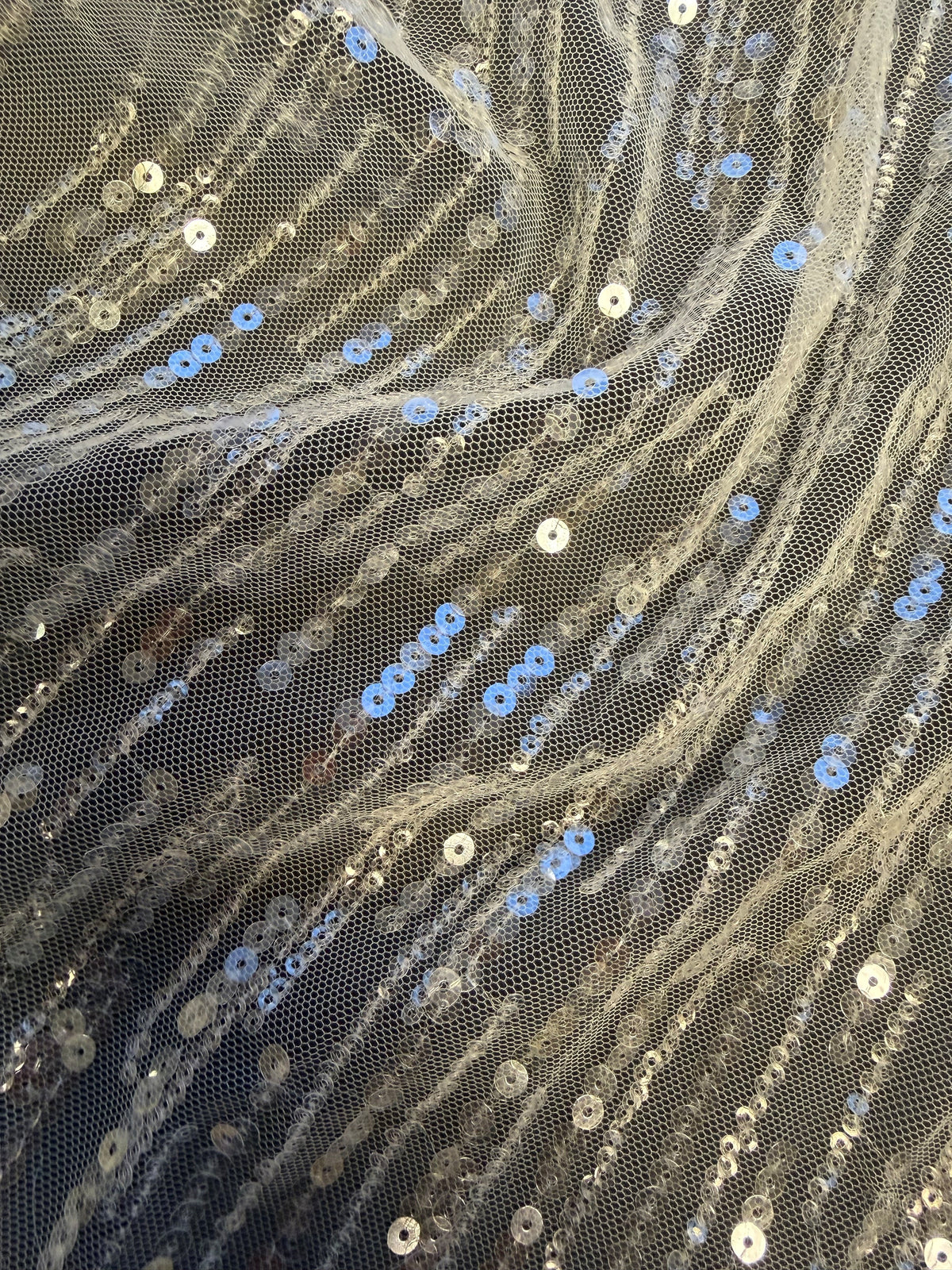 Ivory Sequin Lace - EB3016