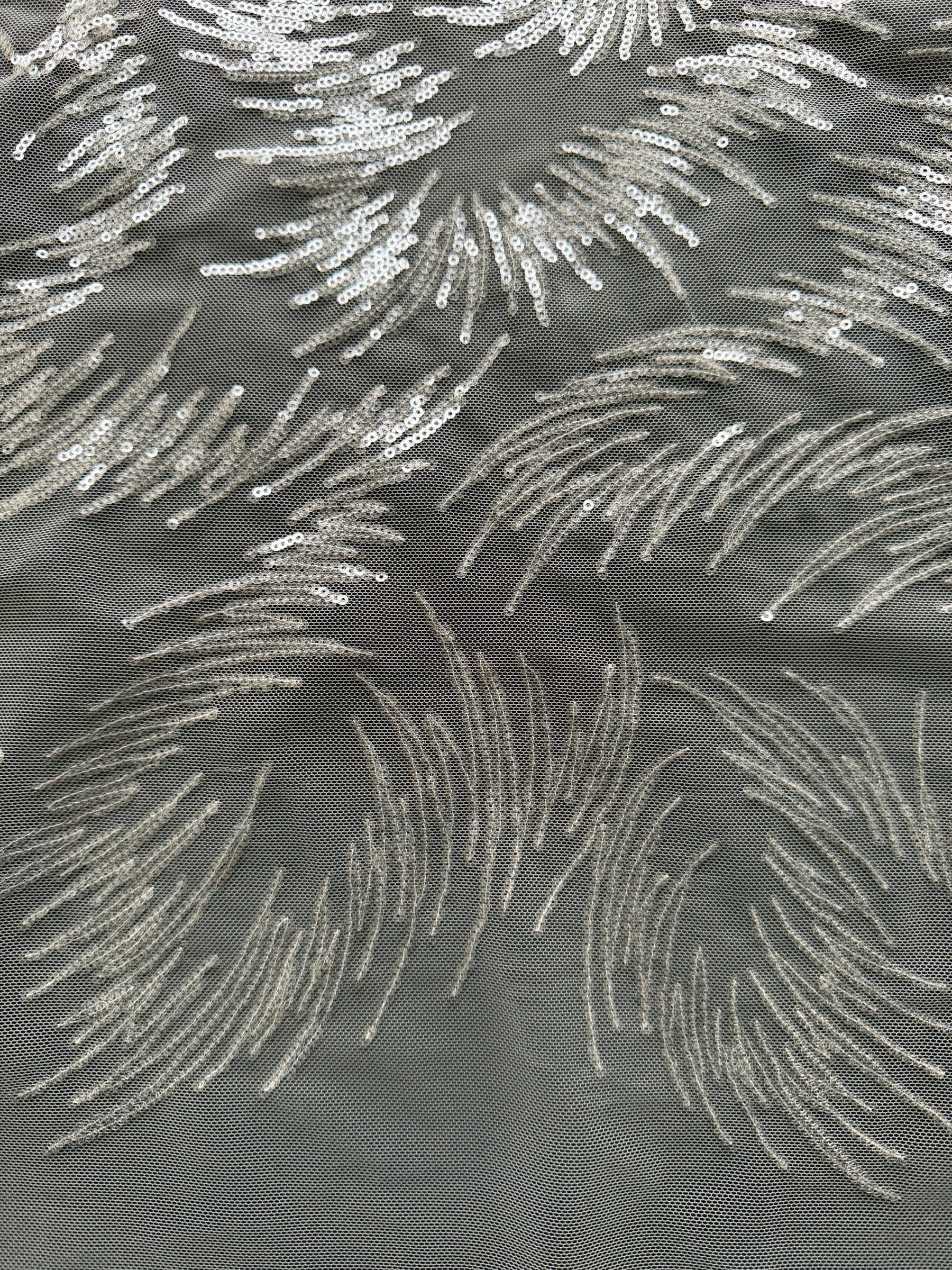 Ivory Sequin Lace - EB3031