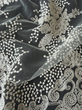 Ivory Sequin Embroidery Lace - EB3034