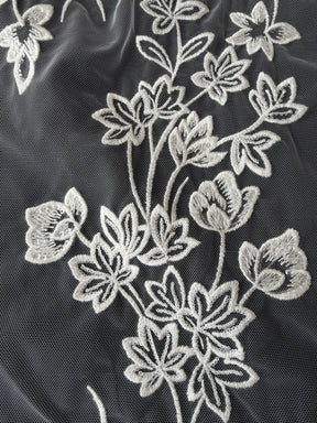 Ivory Sequin Embroidery Lace - EB3035