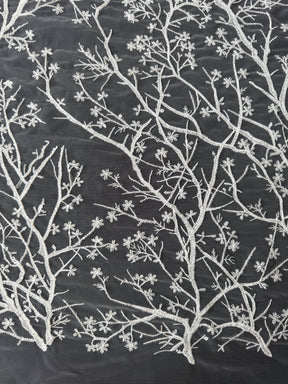 Ivory Sequin Embroidery Lace - EB3043