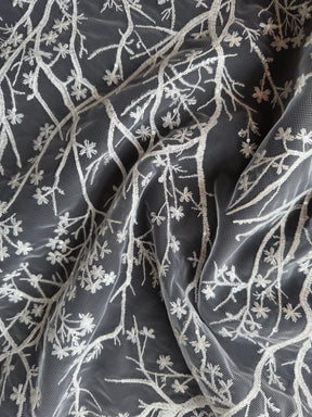 Ivory Sequin Embroidery Lace - EB3043