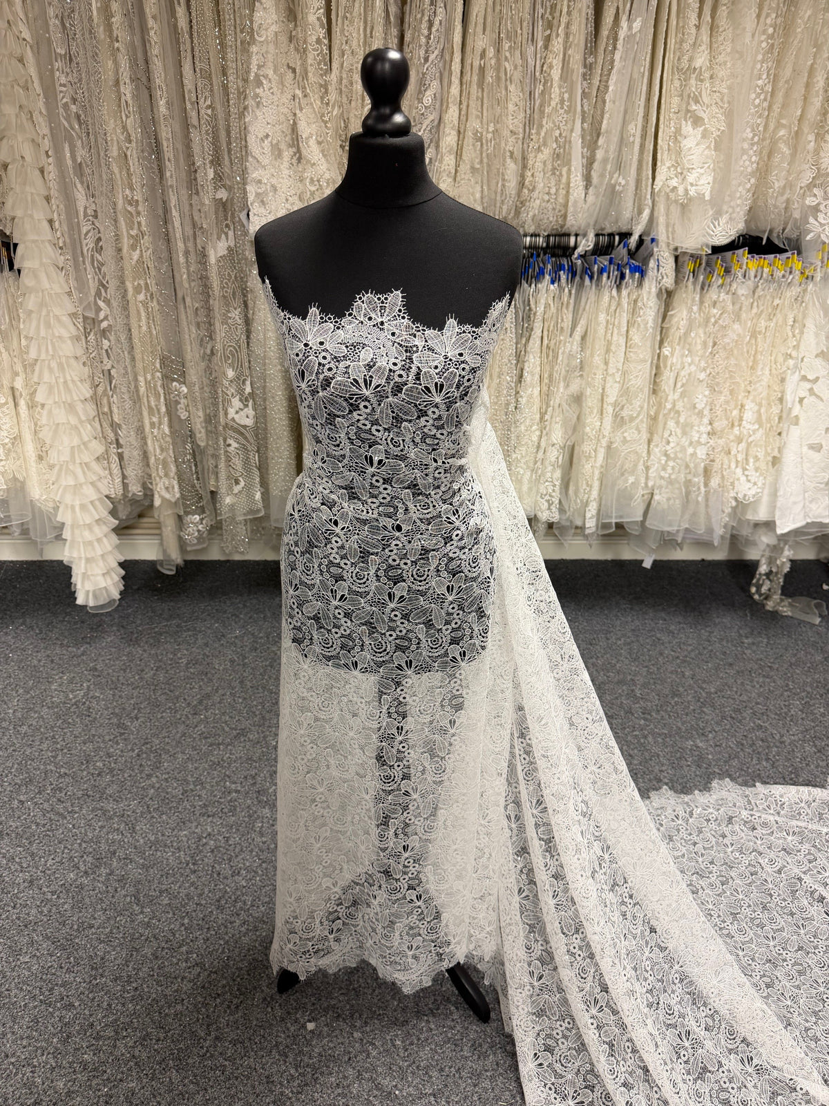 Ivory Sequin Bridal Lace - EB3050