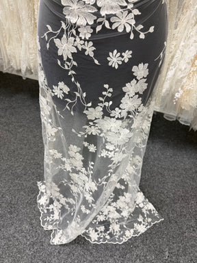 Ivory Sequin Lace - EB3063