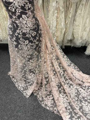 Baby Pink Embroidered Lace – EB5018