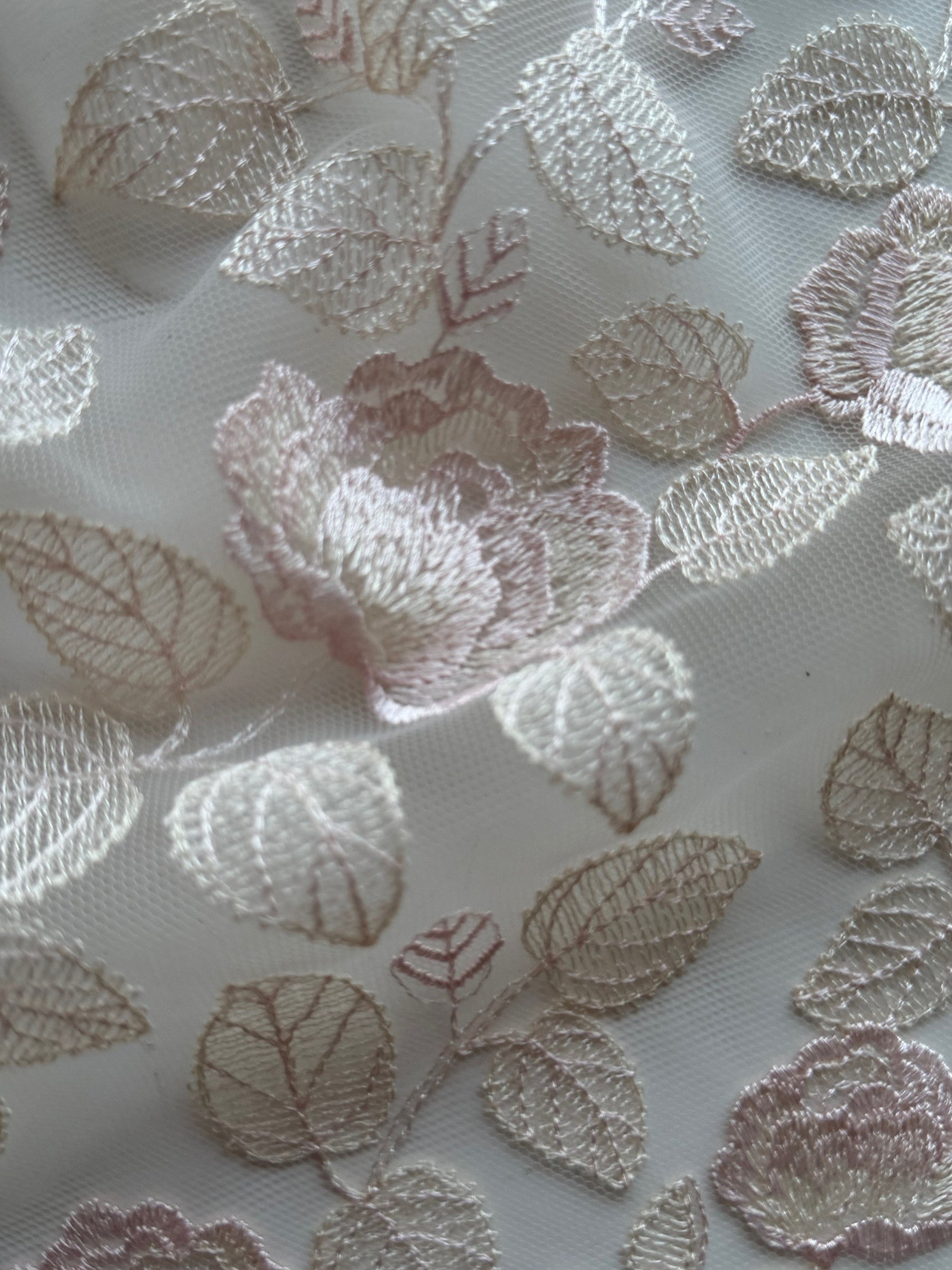 Shell Pink Embroidery Lace - EB5042