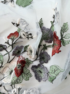 Ivory, Grape and Wine Lace - EB5055