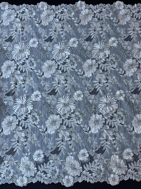 Ivory Embroidery Floral Lace - EB5057