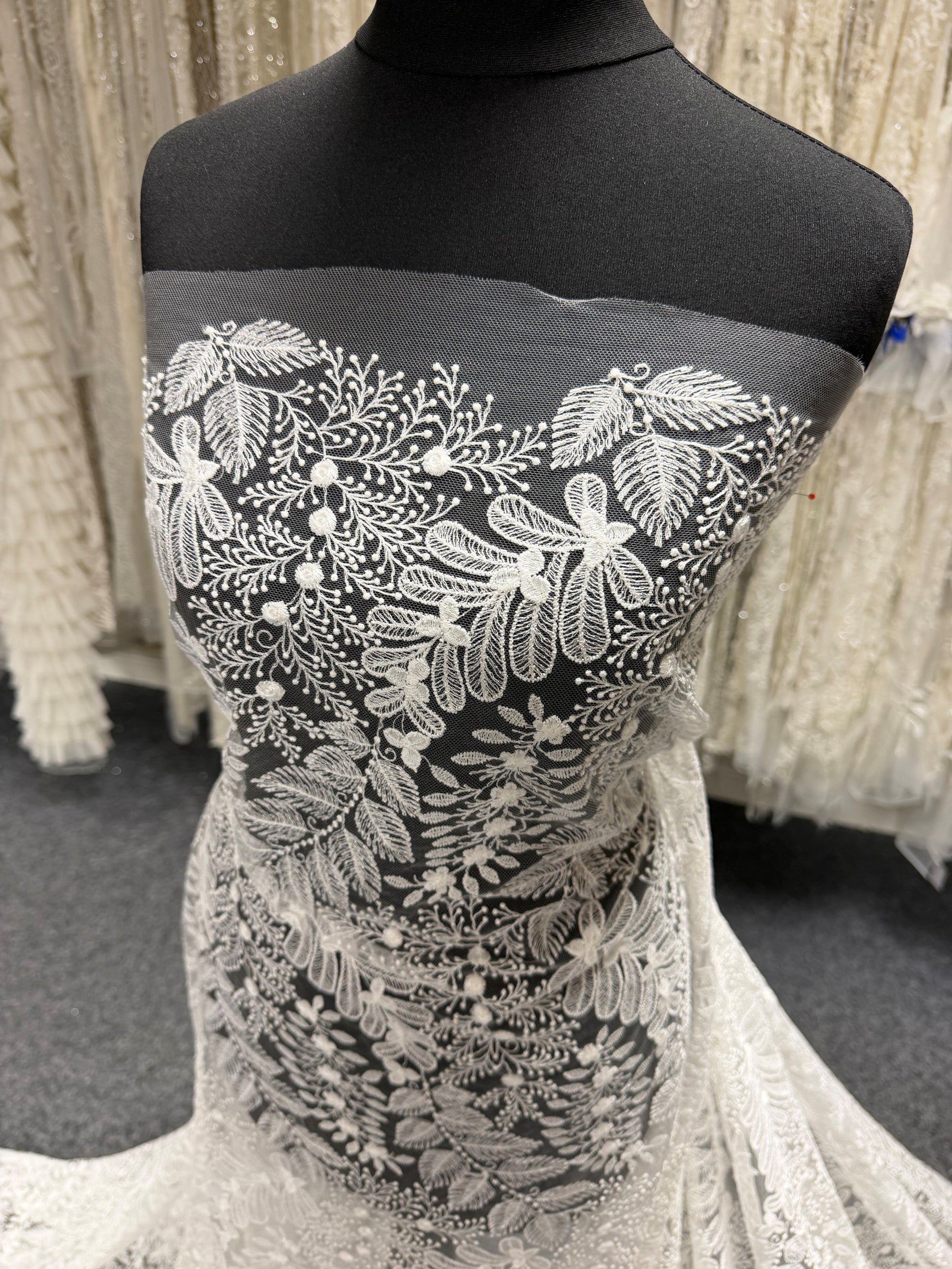 Ivory Embroidered Lace - Essential